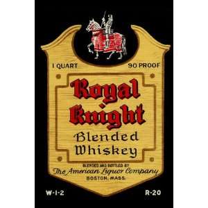  Royal Knight Blended Whiskey 20x30 Poster Paper