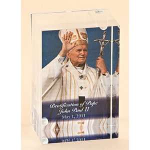  Blessed John Paul II Acrylic Paperweight (9908 6): Home 