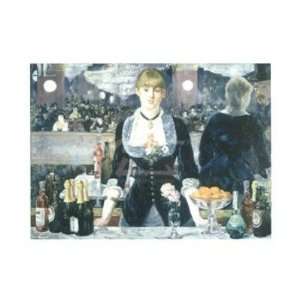   Edouard Manet   A Bar At The Folies   Bergere Canvas