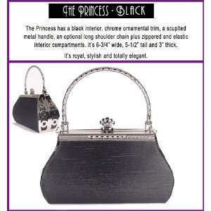 The Princess   Evening Handbag   Black:  Home & Kitchen