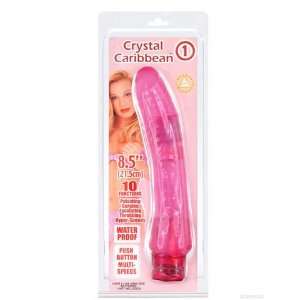  Crystal caribbean #1 w/p 10 function jelly vibe   pink 