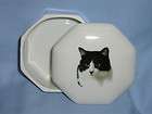 black cat box porcelain  