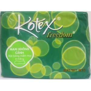   : Kotex Freedom Maxi No Wings 8S (Pack of 6): Health & Personal Care