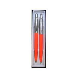  Parker Jotter Orange Pen and Pencil set: Office Products