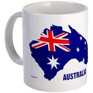  Australia Shape Flag Flag Mug by CafePress: Everything 