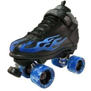 Rock skates Blue Flame Rock Speed Skates   black boot:  