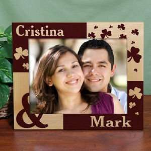   the Two of Us Irish Personalized Wood Picture Frame 