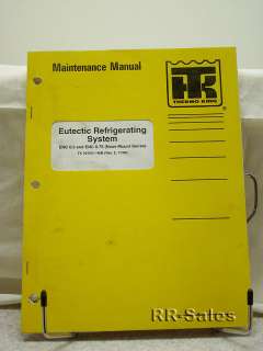 King termo Eutectic Refrigerating Manual Maintenance