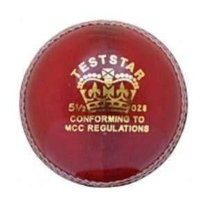  CA Test Star Cricket Ball   Red: Sports & Outdoors