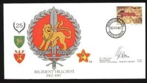 SOUTH AFRICA ARMY #11 FDC SIGNED  