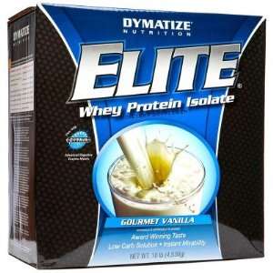  Dymatize  Elite Whey Protein, Vanilla, 10lbs Health 