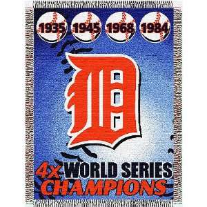  Detroit Tigers World Series Commemorative Woven MLB Tapestry 