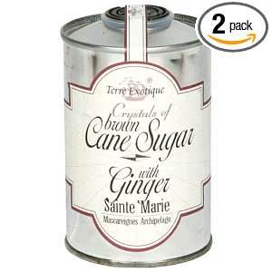 La Terre Exotique Brown Cane Sugar   Ginger, 8.8 Ounce Units (Pack of 