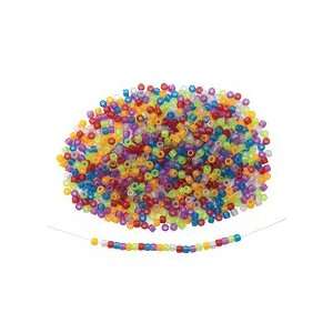 Glitter Pony Beads   1 lb. Toys & Games