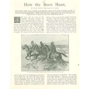  1902 South Africa How the Boers Hunt illustrated 