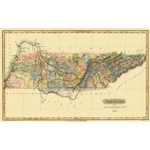  STATE OF TENNESSEE (TN) BY FIELDING LUCAS 1823 MAP