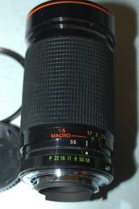 Pentax Han 35 200mm f3.8 PK Ricoh P Macro zoom lens Nice Ex++  