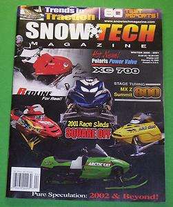 SNOW TECH MAGAZINE WINTER/2000/01..80 TEST REPORTS..2001 RACE SLEDS 