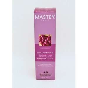 Mastey Teinture Zero Amonia High lift Permanent Hair Color #4.5 Medium 