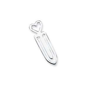  Sterling Silver Heart Bookmarker   JewelryWeb Jewelry