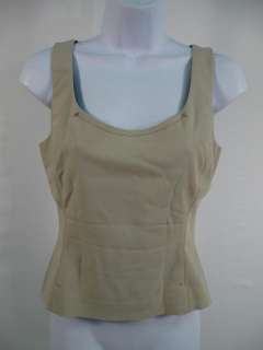 PRADA Cream Techno Micro Camisole Jacket Coat Set 42  