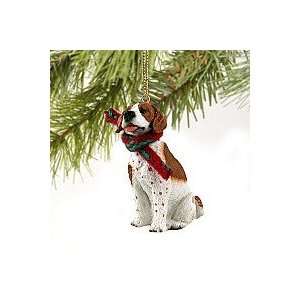  Pointer Miniature Dog Ornament   Brown & White: Home 