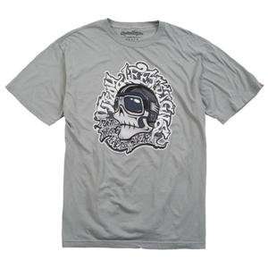  Troy Lee Designs Graffiti Skull T Shirt   Medium/Grey 