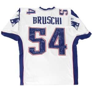   Autographed Tedi Bruschi Authentic White Jersey: Sports & Outdoors