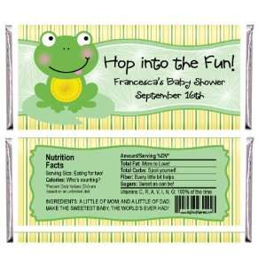   Froggy Frog   Personalized Candy Bar Wrapper Baby Shower Favors: Baby