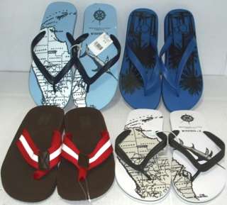 Lot of 4 Pairs, Mens Flip Flops, Size M(9/10)   New  