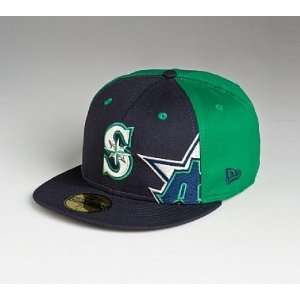   Mens Seattle Mariners Peek A Boo 59FIFTY Fitted Cap: Sports & Outdoors