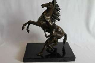   Pair of Bronze Sculpture of Horses of Marly after Guillaume Coustou