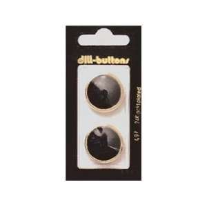  Dill Buttons 23mm Shank Black 2 pc (6 Pack): Pet Supplies