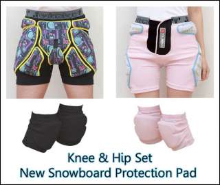 New Black Ski Snowboard Hip, Knee Protective Gear   Snow Protection 