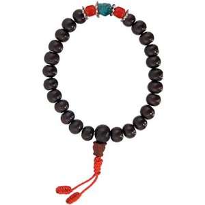  Rosewood Wrist Mala with Turquoise Accents: Kitchen 