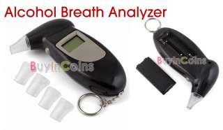 Digital LCD Alcohol Breath Analyzer Tester Keychain #3  