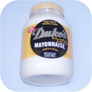Dukes Mayonnaise 1 Quart Jar of Duke Dukes Mayo