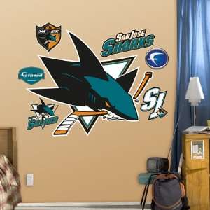 San Jose Sharks Logo Fat Head: Sports & Outdoors