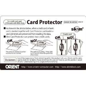 Skim Block Credit Card Protector (RFID,skimming block)  