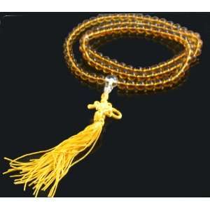  Yellow Crystal Mala Prayer Beads Arts, Crafts & Sewing