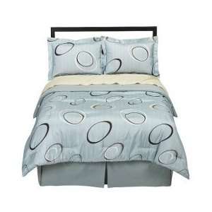  Modern Home Comforter Set   Blue Elliptical