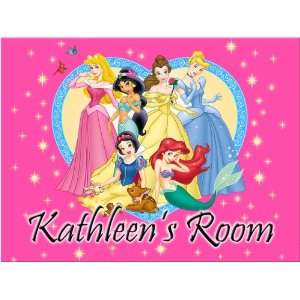  Disney Princesses #3 Personalized Ceramic Room Sign