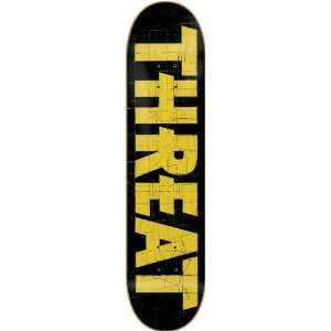  Threat Tape Deck 8.12 Yellow Veneer Ppp Skateboard Decks 