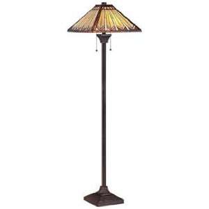  Tanner Mission Tiffany Style Quoizel Floor Lamp: Home 