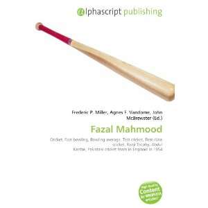  Fazal Mahmood (9786134227643) Books