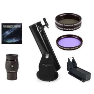    Zhumell Z10 Deluxe Dobsonian Ultimate Telescope Bundle Electronics