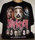 slipknot all hope is gone metal band t shirt size