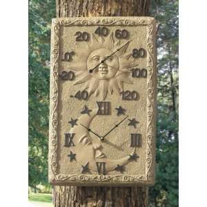  Sun / Moon Thermometer / Clock: Home & Kitchen