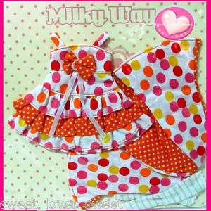 Milky Way Blythe Doll Outfit Orange Candy Dress Set  