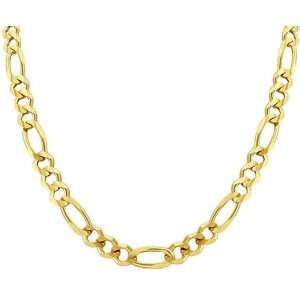  14k Gold Figaro Chain Necklace 4.0 mm Wide: Jewelry